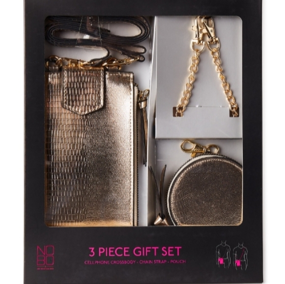 No Boundaries Handbags - NO BOUNDARIES 3 PIECE GIFT SET CELLPHONE CROSSBODY CHAIN STRAP POUCH